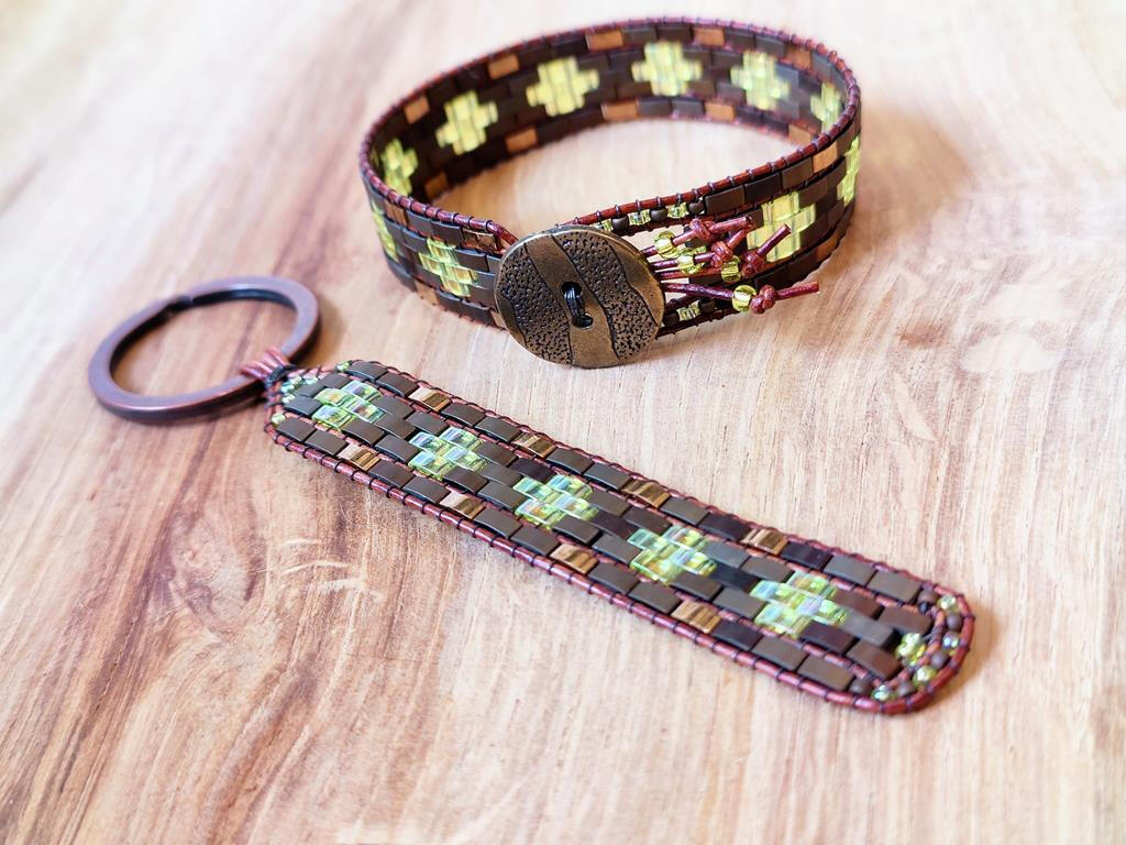 Armband- und passendes Schlüsselanhänger-Set