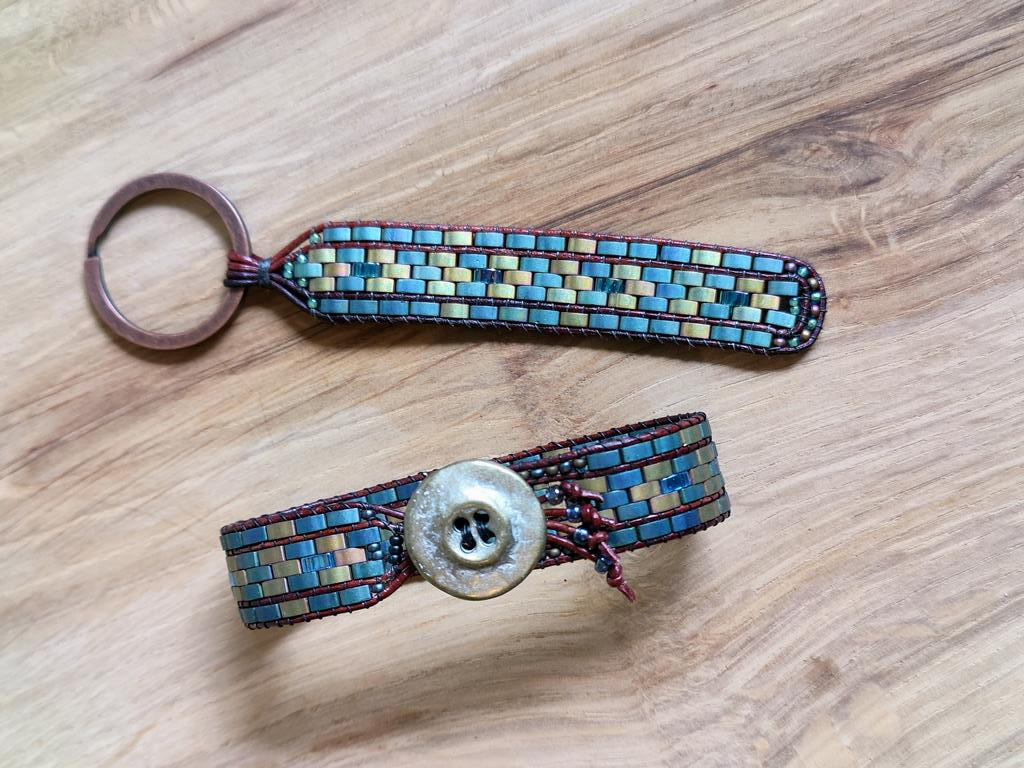 Armband- und passendes Schlüsselanhänger-Set